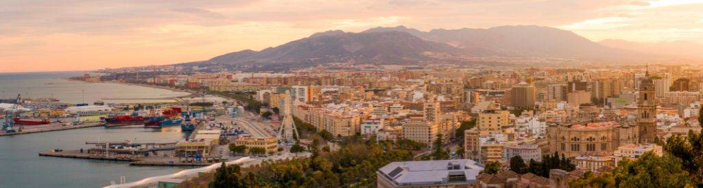 Vista area de malaga