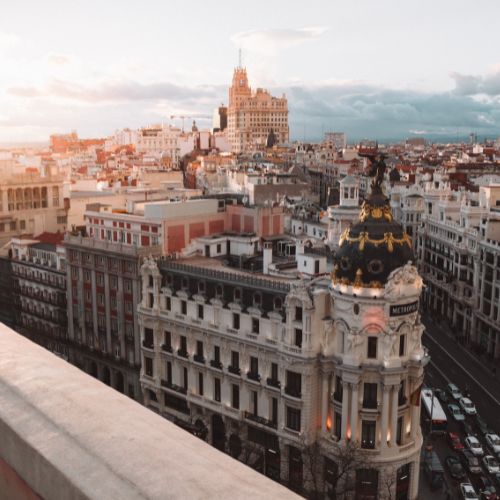 Aereal photo of madrid